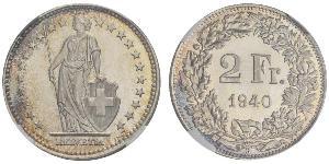 2 Franc 瑞士 銀 