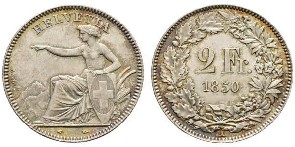 2 Franc 瑞士 銀 