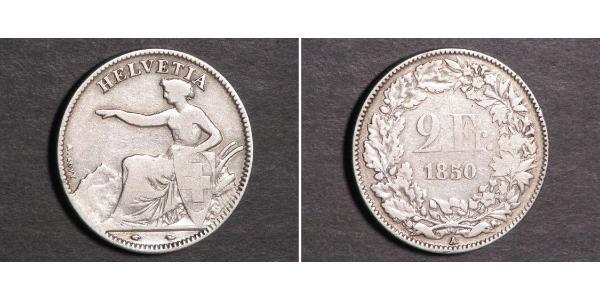 2 Franc 瑞士 銀 