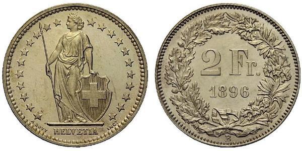 2 Franc 瑞士 銀 