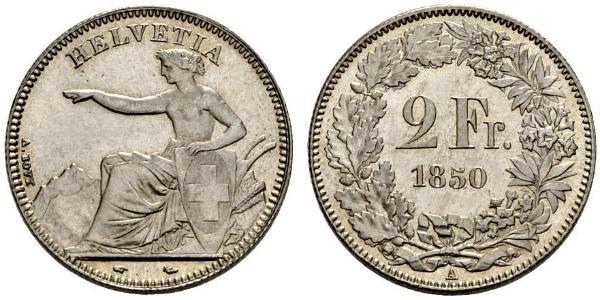2 Franc 瑞士 銀 