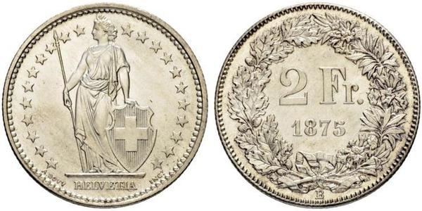 2 Franc 瑞士 銀 