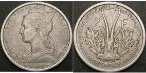 2 Franc French West Africa (1895-1958) 铝 