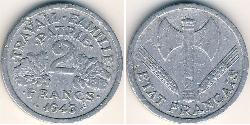 2 Franc 維希法國 (1940 - 1944) 铝 
