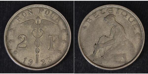 2 Franc 比利时 镍 