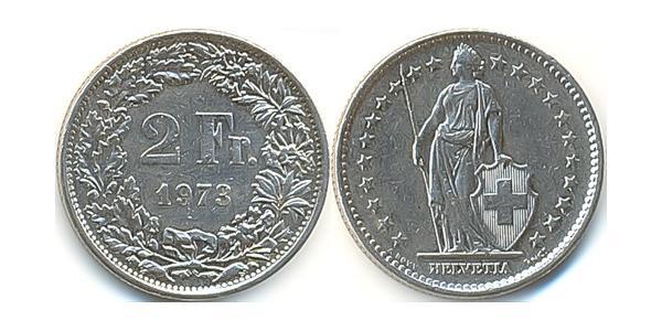 2 Franc 瑞士 銅/镍 