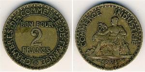2 Franc 法兰西第三共和国 (1870 - 1940) 青铜/铝 