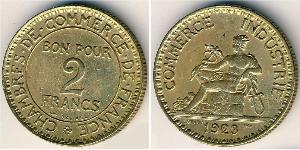 2 Franc 法兰西第三共和国 (1870 - 1940) 青铜/铝 