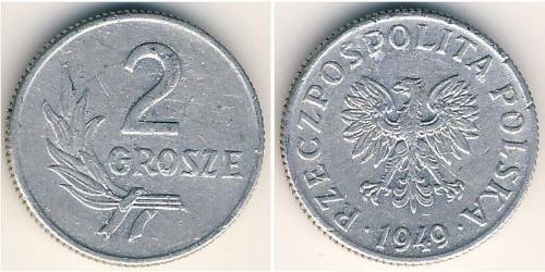 2 Grosh Pologne Aluminium 
