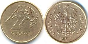 2 Grosh Third Polish Republic (1991 - ) Brass 