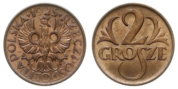 2 Grosh Poland / Second Polish Republic (1918 - 1939) Copper 