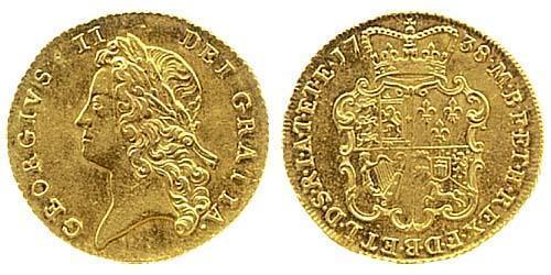 2 Guinea Kingdom of Great Britain (1707-1801) Gold George II (1683-1760)