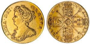 2 Guinea Reino de Gran Bretaña (1707-1801) Oro Ana de Gran Bretaña(1665-1714)