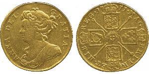 2 Guinea 大不列顛王國 (1707 - 1800) 金 安妮 (英国女王) (1665-1714)