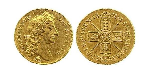 2 Guinea 英格兰王国 金 查理二世 (英格兰) (1630 - 1685)