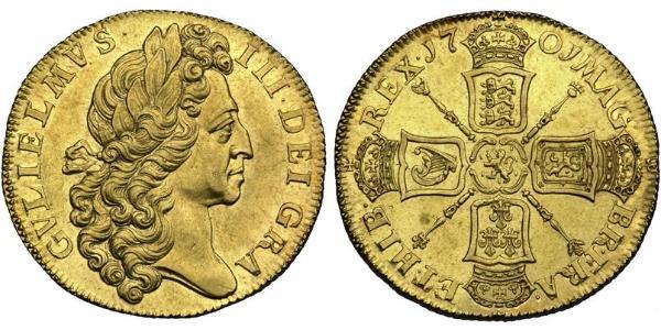2 Guinea 英格兰王国 金 威廉三世 (奥兰治)