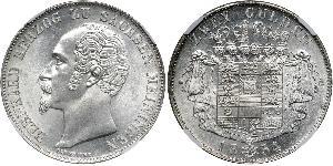 2 Gulden Duché de Saxe-Meiningen (1680 - 1918) Argent Bernard II de Saxe-Meiningen