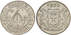2 Gulden Gdansk (1920-1939) Argent 