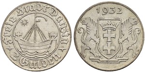 2 Gulden Gdansk (1920-1939) Argent 