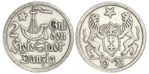 2 Gulden Gdansk (1920-1939) Argent 