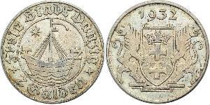 2 Gulden Gdansk (1920-1939) Argent 