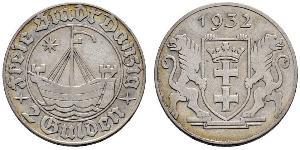 2 Gulden Gdansk (1920-1939) Argent 