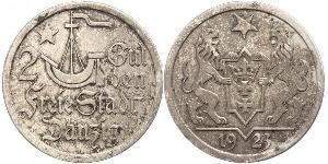 2 Gulden Gdansk (1920-1939) Argent 