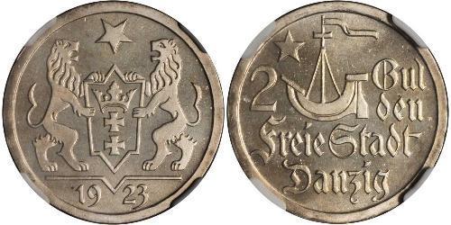 2 Gulden Gdansk (1920-1939) Argent 