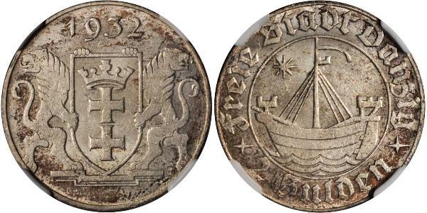 2 Gulden Gdansk (1920-1939) Argent 