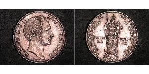 2 Gulden Royaume de Bavière (1806 - 1918) Argent Maximilien II de Bavière(1811 - 1864)
