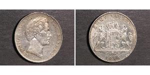2 Gulden Royaume de Bavière (1806 - 1918) Argent Louis Ier de Bavière(1786 – 1868)
