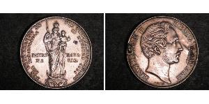 2 Gulden Royaume de Bavière (1806 - 1918) Argent Maximilien II de Bavière(1811 - 1864)