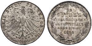 2 Gulden Ville libre de Francfort Argent 