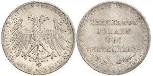 2 Gulden Ville libre de Francfort Argent 