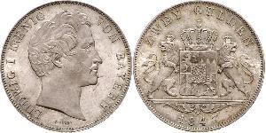 2 Gulden Regno di Baviera (1806 - 1918) Argento Ludovico I di Baviera (re)(1786 – 1868)