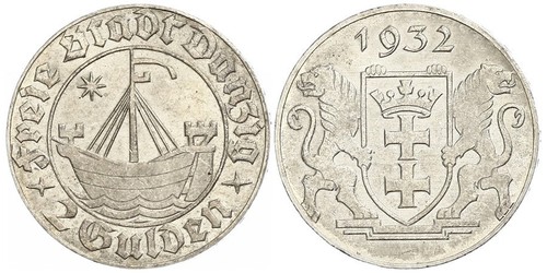 2 Gulden Gdansk (1920-1939) Plata 