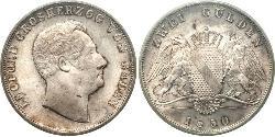 2 Gulden Grand Duchy of Baden (1806-1918) Silber Leopold (Baden)(1790 – 1852)