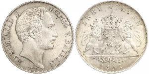 2 Gulden Königreich Bayern (1806 - 1918) Silber Maximilian II. Joseph (Bayern)(1811 - 1864)