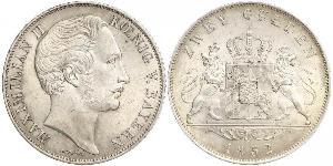 2 Gulden Königreich Bayern (1806 - 1918) Silber Maximilian II. Joseph (Bayern)(1811 - 1864)