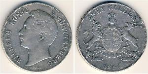 2 Gulden Königreich Württemberg (1806-1918) Silber Wilhelm I. (Württemberg)