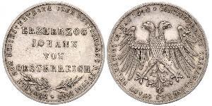 2 Gulden Free City of Frankfurt Silver 