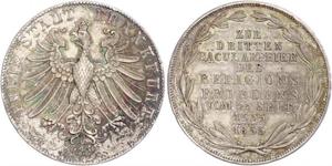 2 Gulden Free City of Frankfurt Silver 