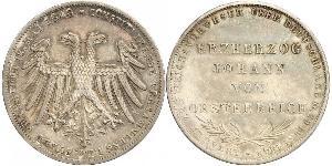 2 Gulden Free City of Frankfurt Silver 