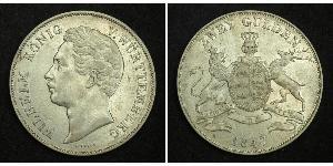 2 Gulden Kingdom of Württemberg (1806-1918) Silver William I of Württemberg