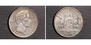 2 Gulden 巴伐利亞王國 (1806 - 1918) 銀 路德维希一世 (巴伐利亚)