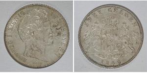 2 Gulden 巴伐利亞王國 (1806 - 1918) 銀 路德维希一世 (巴伐利亚)