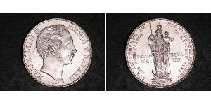 2 Gulden 巴伐利亞王國 (1806 - 1918) 銀 马克西米利安二世 (巴伐利亚国王)