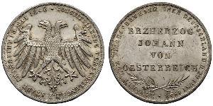 2 Gulden 法蘭克福自由市 銀 