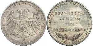 2 Gulden 法蘭克福自由市 銀 