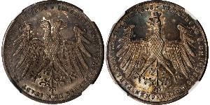 2 Gulden 法蘭克福自由市 銀 
